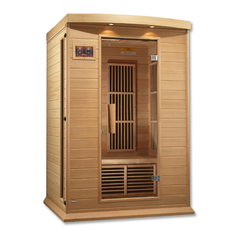 Image of Golden Designs Maxxus 2 Person Low EMF FAR Infrared Sauna - Barbell Flex