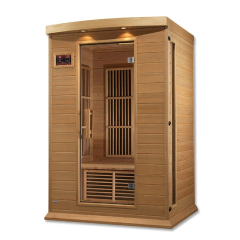 Image of Golden Designs Maxxus 2 Person Low EMF FAR Infrared Sauna - Barbell Flex