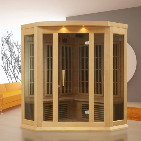 Image of Golden Designs Maxxus Low EMF FAR Infrared Sauna - Barbell Flex