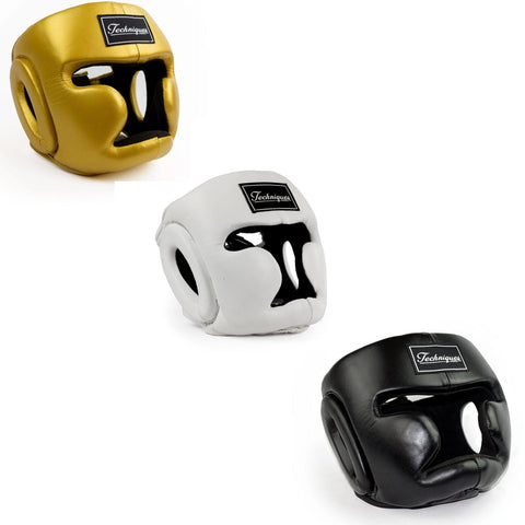Image of Techniques Combat Miyoko Closed Chin Headgear for Kids - Barbell Flex