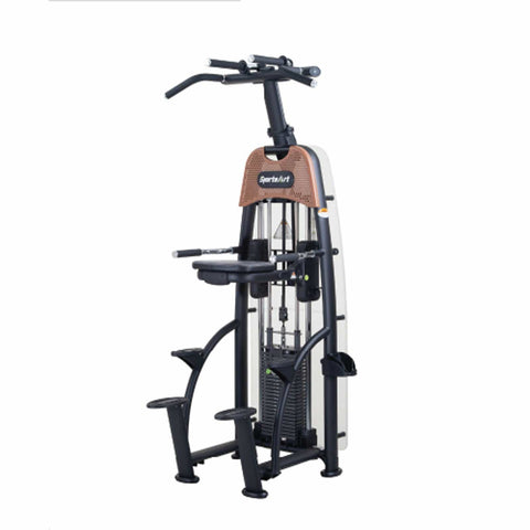 Image of SportsArt N911 Status Assisted Chin-Up & Tricep Dip Machine - Barbell Flex
