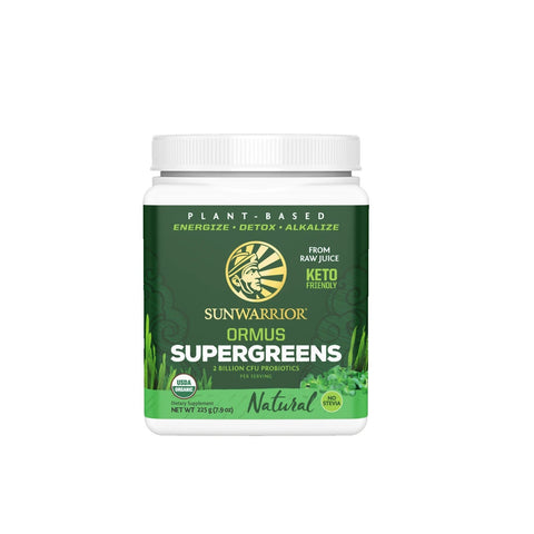 Image of Sunwarrior Ormus Super Greens Probiotic Supplement - Barbell Flex