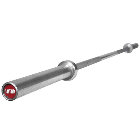 Image of InTek Strength 7’ Hard Chrome Power Bar 1 1/8” Shaft 20KG Olympic Bar - Barbell Flex