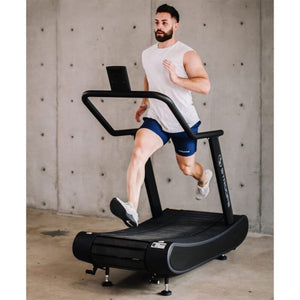 Stroops Movable Self-Propelled Motorless Curved Surface Treadmill - Barbell Flex