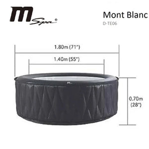 Pro 6 Fitness MSpa Mont Blanc Inflatable Bubble Spa Hot Tub - Barbell Flex