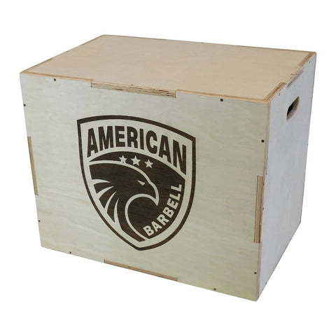 American Barbell 30 in. x 24 in. x 20 in. Wood Heavy-Duty Plyo Box - Barbell Flex