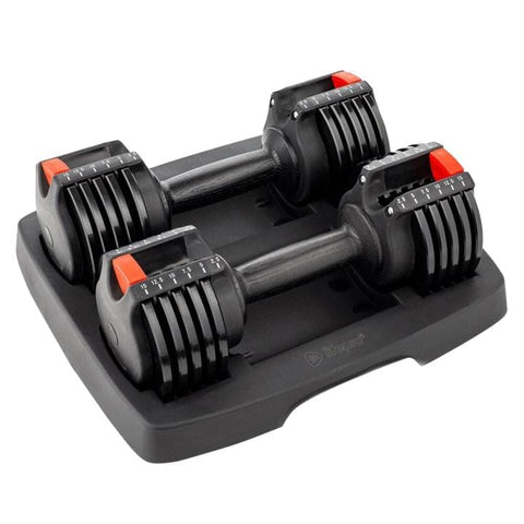 Image of Lifepro PowerUp Adjustable 15LB Weight Training Dumbbell Pair Set - Barbell Flex