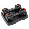 Lifepro PowerUp Adjustable 15LB Weight Training Dumbbell Pair Set - Barbell Flex