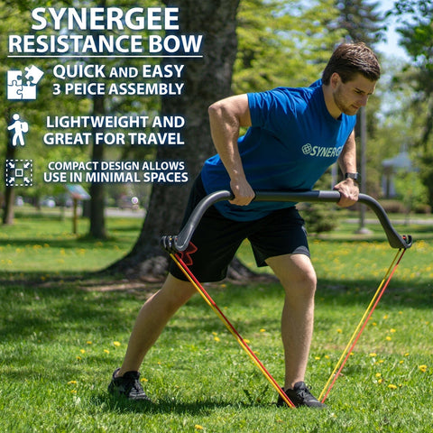 Synergee Portable Resistance Band Bow - Barbell Flex