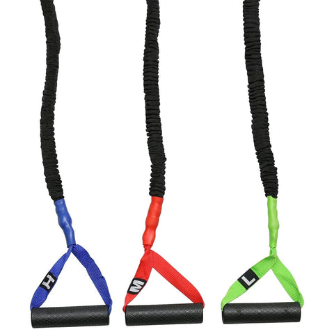 Image of American Barbell Color Resistance Tubes With Handles - Barbell Flex