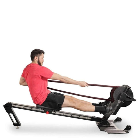 Image of RopeFlex RX3200 Addax Compact Horizontal Rowing Rope Pull Trainer - Barbell Flex
