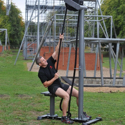 Image of RopeFlex RX5500 Oryx 2 Outdoor Vertical Rope Pull Trainer - Barbell Flex