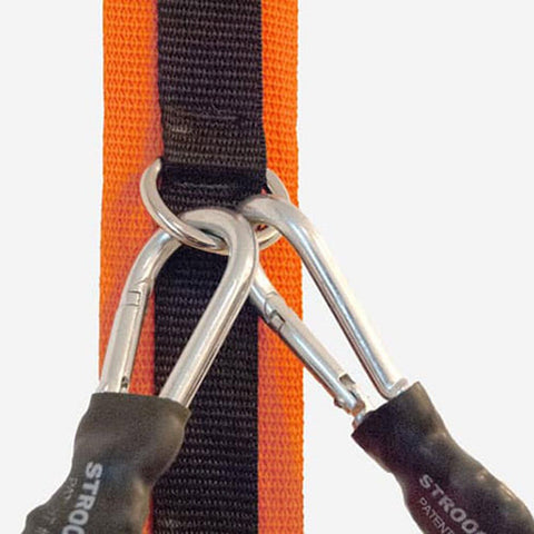 Image of Stroops Door-Ready Resistance Spine Dual-Strap Design Band Anchor - Barbell Flex