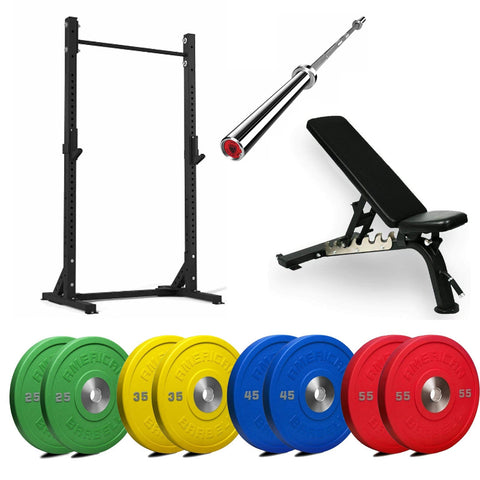 Image of American Barbell Weightlifting Equipment Weight Training Package - Barbell Flex