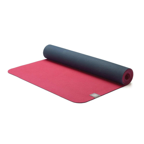 Image of Merrithew Eco Maroon and Charcoal Decomposable Yoga Mat - Barbell Flex