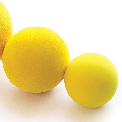 Image of Merrithew Yellow Fascia Hydration Balls - Pack of 3 - Barbell Flex
