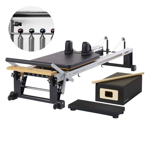 Image of Merrithew V2 Max Reformer Bundle with High-Precision Gearbar - Barbell Flex