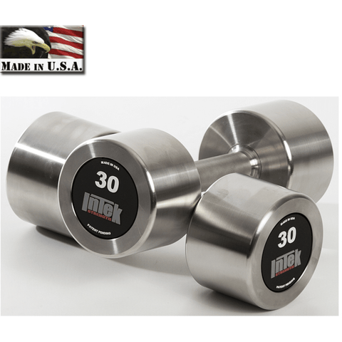 Image of InTek Strength Delta Series Stainless Steel Dumbbell Pairs and Sets - Barbell Flex