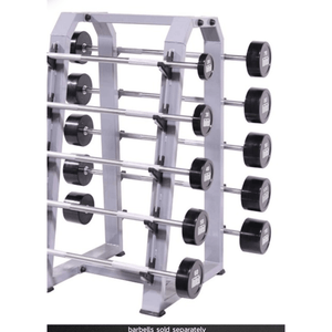 InTek Strength Fixed Weight Two-Sided 10-Barbell Storage Rack - Barbell Flex
