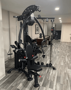 Muscle D 2-Stack Corner Multi-Station Home Gym - Barbell Flex