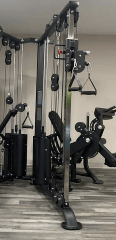 Image of Muscle D 2-Stack Corner Multi-Station Home Gym - Barbell Flex