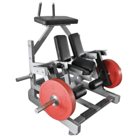 Image of Muscle D Fitness Power Leverage ISO-Lateral Kneeling Leg Curl Machine - Barbell Flex