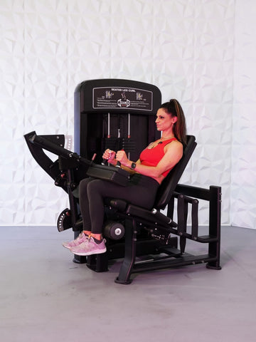 Muscle D Fitness Elite Seated Leg Curl Machine - Barbell Flex