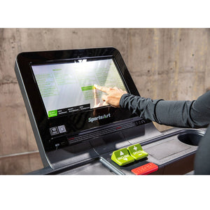 SportsArt 16" Elite Senza Touchscreen Eco-Drive Motor Treadmill - Barbell Flex