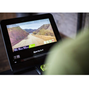 SportsArt 19" Senza Touchscreen Eco-Drive Motor Treadmill - Barbell Flex