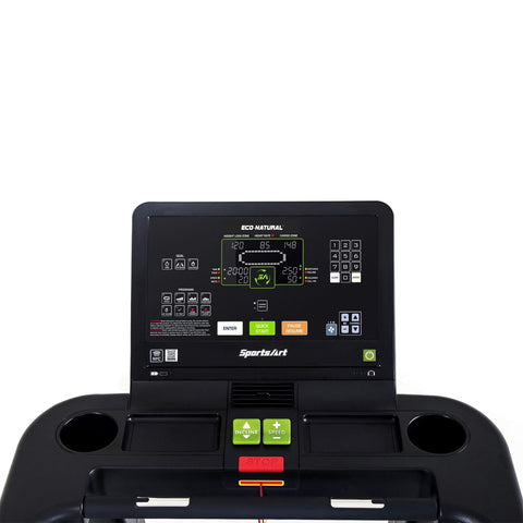 Image of SportsArt T676 Status Eco-Natural Motor Treadmill - Barbell Flex
