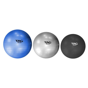 TAG FITNESS Latex Free Core Flexibility Exercise Stability Ball - Barbell Flex