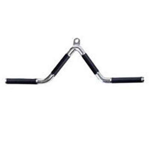 Image of TAG FITNESS Urethane Grip Multi-Purpose Chrome V Bar Cable Attachment - Barbell Flex