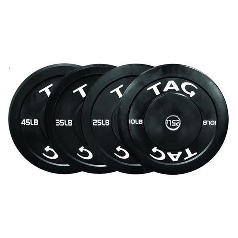 Image of TAG Fitness Low-Bounce Olympic Rubber Bumper Plate - Barbell Flex