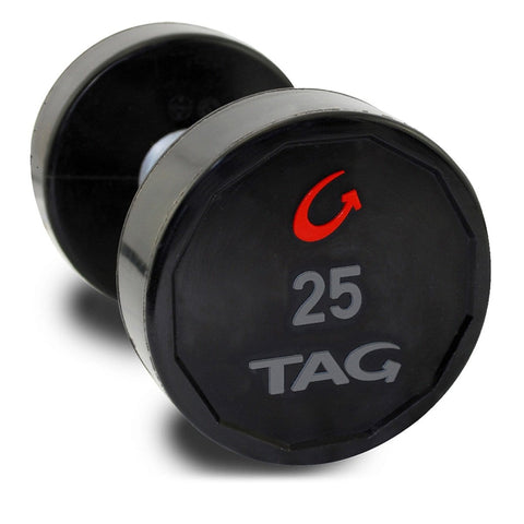 TAG Fitness DBU Premium Ultrathane Straight Handle Dumbbells Sets - Barbell Flex