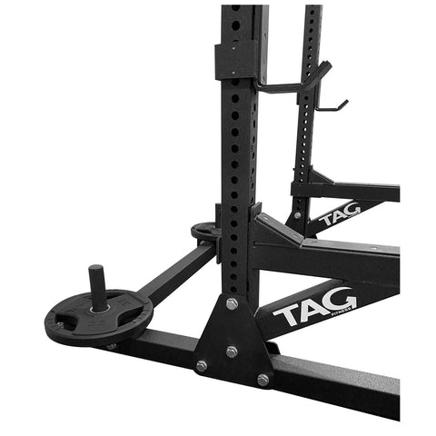 Image of TAG Fitness Heavy-Duty Welded Steel Commercial Slim Rack - Barbell Flex