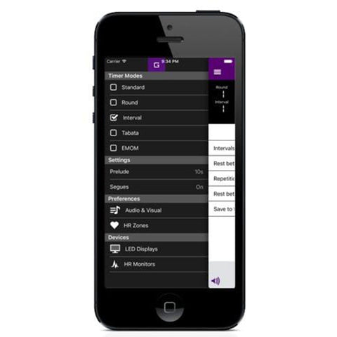 GymNext Flex Timer Bluetooth Mobile App - Home Edition - Barbell Flex