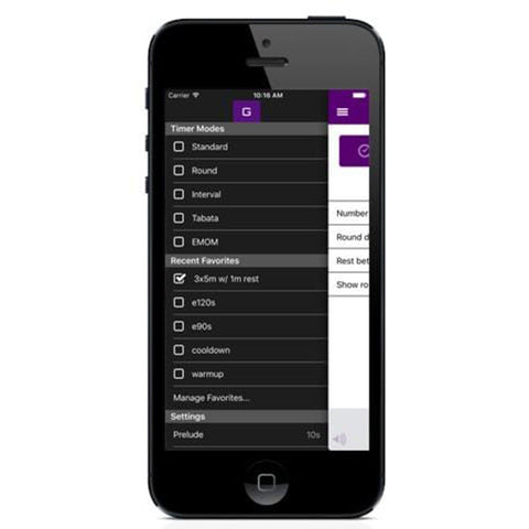 Image of GymNext Flex Timer Bluetooth Mobile App - Home Edition - Barbell Flex