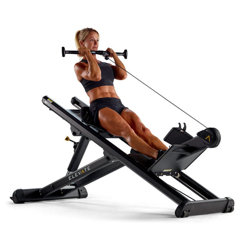 Image of Total Gym ELEVATE Multi-adjust Incline Cardio Workout Rowing Machine - Barbell Flex