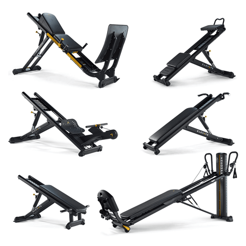 Image of Total Gym ELEVATE Super Circuit Encompass Core Gym Equipment Package - Barbell Flex