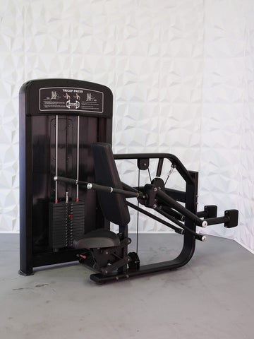Image of Muscle D Fitness Elite Tricep Press Seated Dip Machine - Barbell Flex