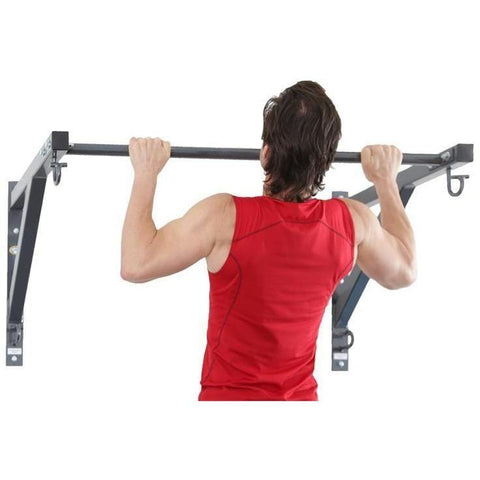 Image of Anchor Gym Pull Up Bar 2-Brackets 1-Bar Wall-Mounted Modular Training Station - Barbell Flex