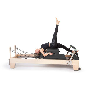 Elina Pilates Elite Wood Stackable Reformer - Barbell Flex