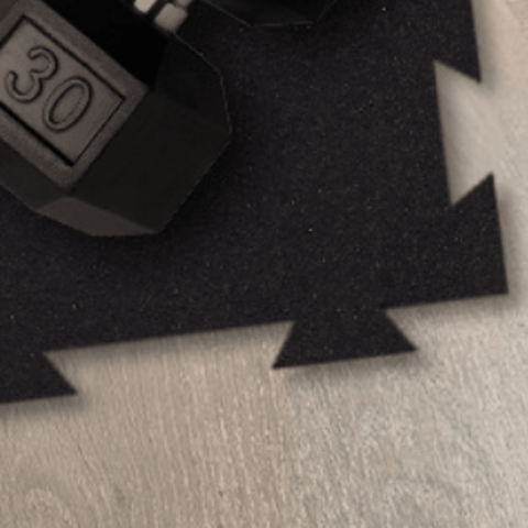 Image of American Barbell Rubber Floor Tiles Slip-Resistant Interlocking Mats - Barbell Flex