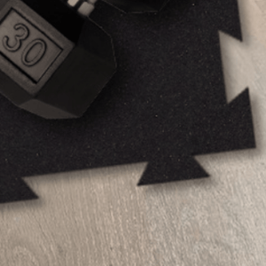 American Barbell Rubber Floor Tiles Slip-Resistant Interlocking Mats - Barbell Flex