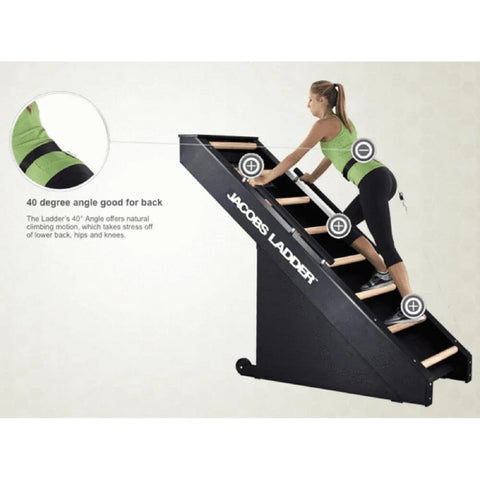 Image of Jacob's Ladder Original Commercial Climbing Cardio Machine - Barbell Flex