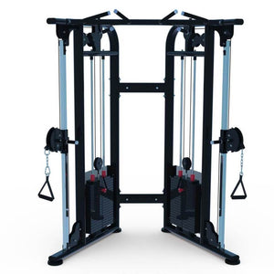 Muscle D 88” Dual Adjustable Pulley Functional Trainer Gym Machine - Barbell Flex