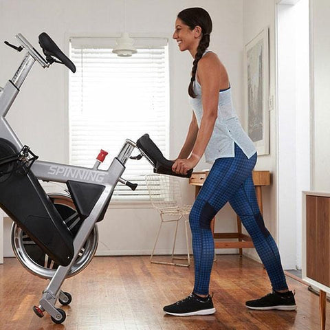 Image of Spinning A1 Home Exercise Spin Bike W/ Cadence Sensor and Tablet Mount - Barbell Flex