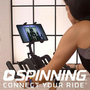 Spinning P1 Commercial Spin Bike W/ Cadence Sensor and Tablet Mount - Barbell Flex