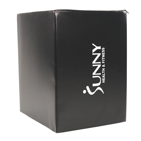 Image of Sunny Health & Fitness 3-in-1 Foam Plyo Box - Barbell Flex