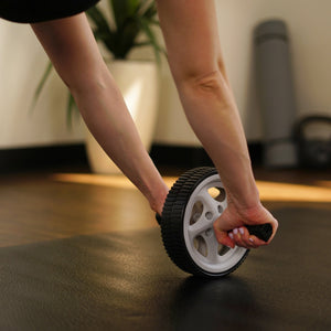 Sunny Health & Fitness Ab Roller Exercise Wheel - Barbell Flex